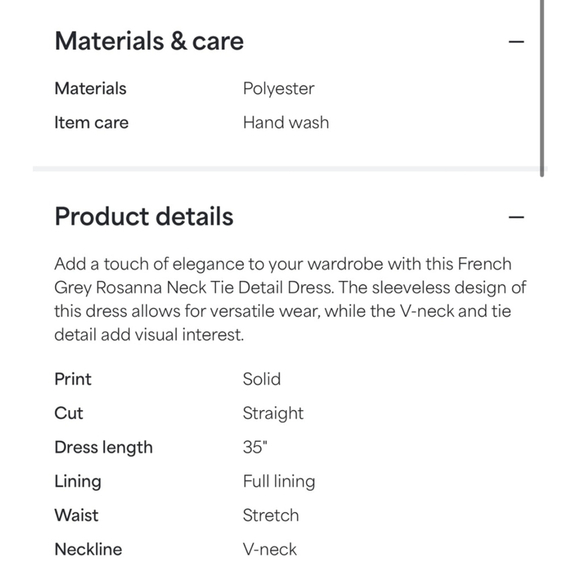 French Grey Rosanna Neck Tie Detail Red Dress - Picture 6 of 6